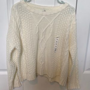 Brand New Cream Women’s Cable Knit Sweater